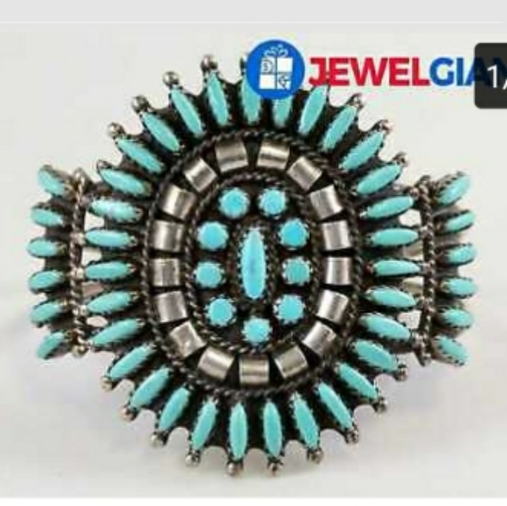 Native American Navajo/Zuni Turquoise Cuff